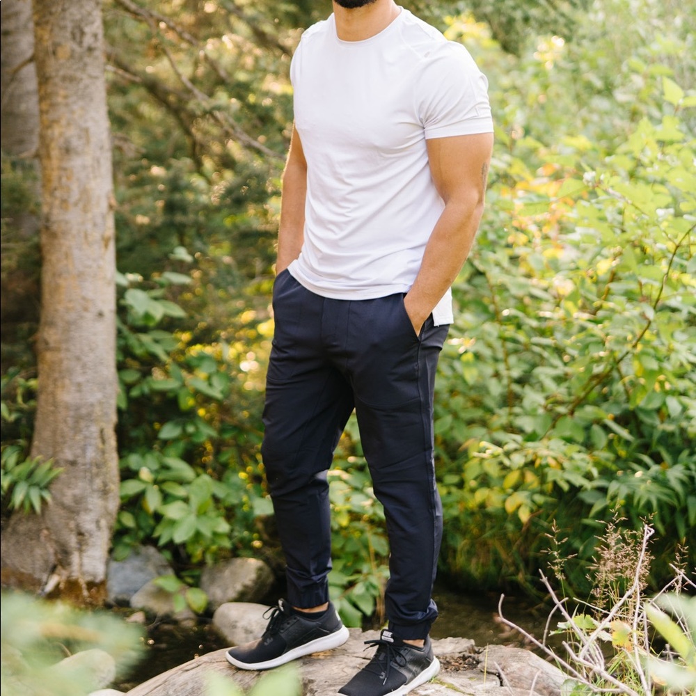 Zyia Mens Navy Premium Joggers
